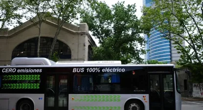 En 2013 UTE probó ómnibus eléctricos en Montevideo