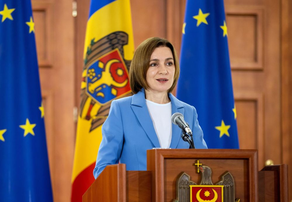 La presidenta de Moldavia, Maia Sandu.&nbsp;