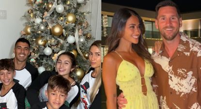 Las fotos navideñas de Luis Suárez y Lionel Messi