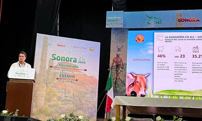 IICA: En el evento el Representante del IICA en México, Diego Montenegro, destacó el potencial de la ganadería en las estrategias de desarrollo sostenible, y ahondó en los&nbsp;desafíos significativos que enfrenta, especialmente el ser proveedor de proteína de alta calidad y de manera simultánea combatir el cambio climático.