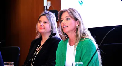 Archivo. Lorena Ponce de León durante una presentación del programa Sembrando