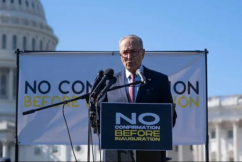 Chuck Schumer, líder demócrata en la Cámara de Senadores, logró un acuerdo con el jefe republicano de la Cámara de Representantes.