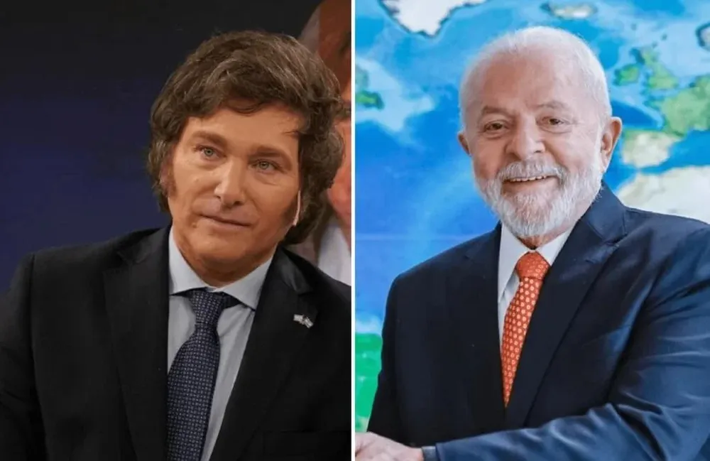 Javier Milei y Lula da Silva
