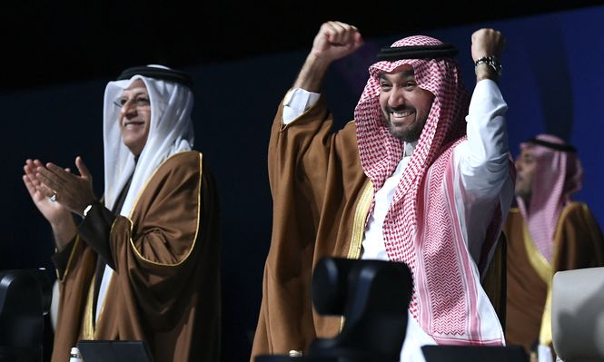 FIFA confirmó este miércoles el Mundial 2034 en Arabia Saudita y así lo celebraron