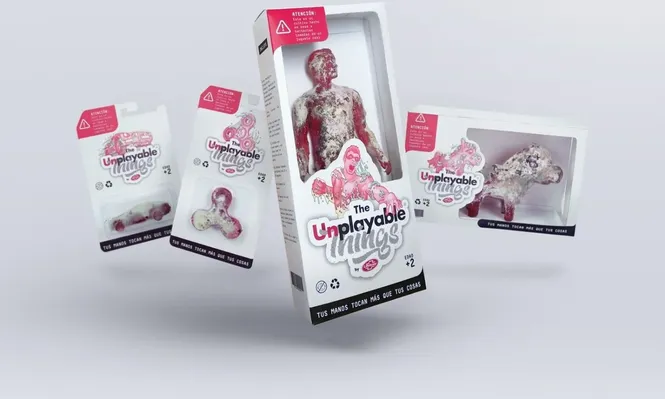 Una línea de juguetes que muestra las bacterias con las que conviven los niños