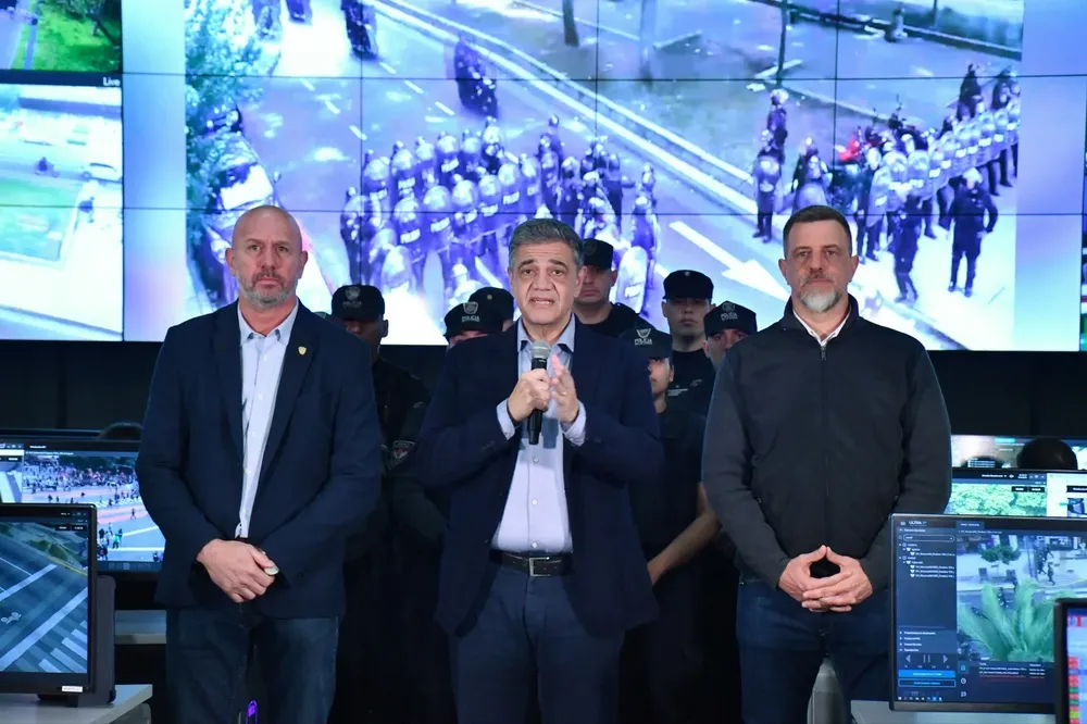 El jefe de Gobierno porteño, Jorge Maccri, en conferencia de prensa