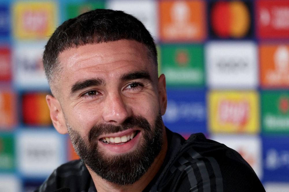 Dani Carvajal en rueda de prensa.