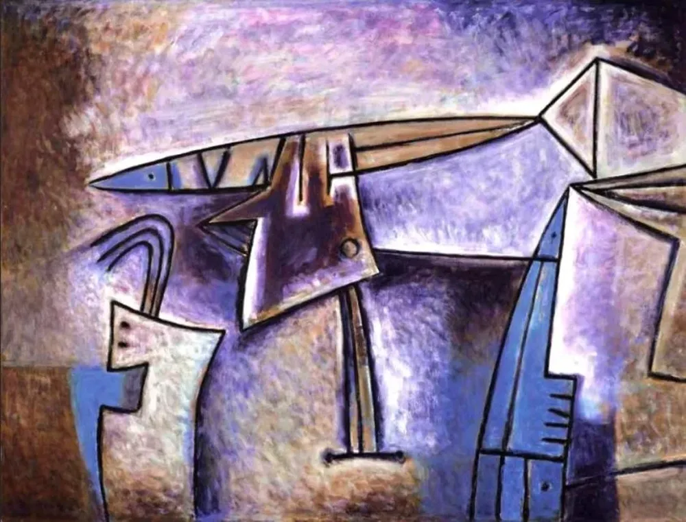 Enigma II, un acrìlico sobre tela del artista Sergio Viera