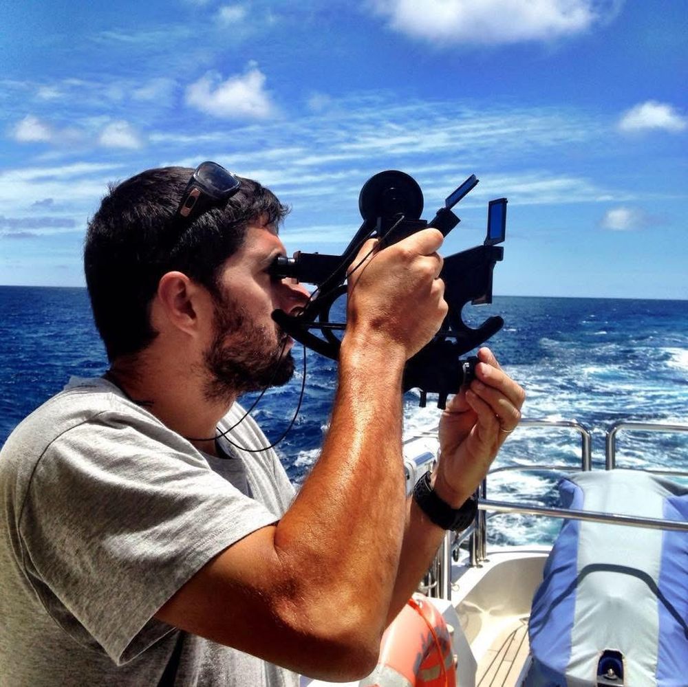 González Parodi en el agua