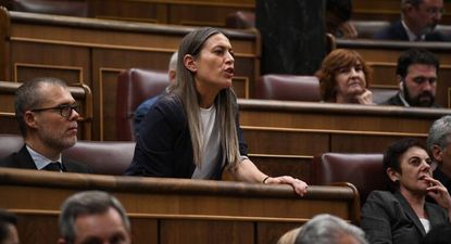 La portavoz de Junts en el Congreso, Miriam Nogeras, durante la votación de la Ley de Amnistía