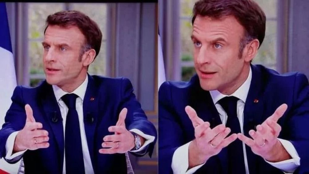 Macron antes y después de lucir el reloj de 60 mil euros