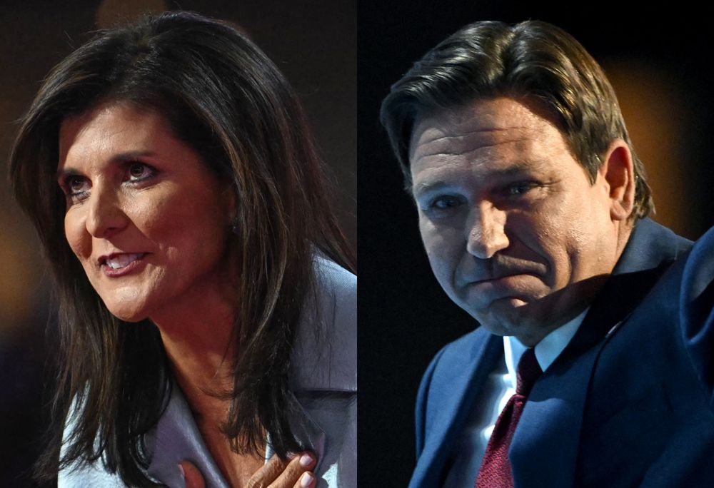 Nikki Haley y Ron DeSantis apoyan ahora a Donald Trump.