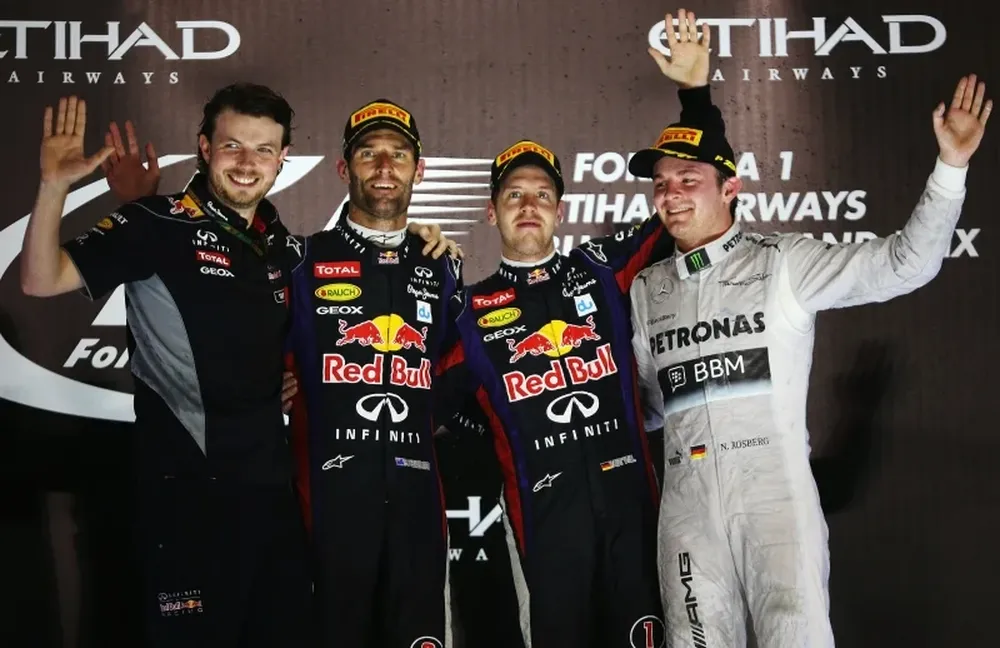 Vettel no estuvo al alcance de Webber o de Rosberg.