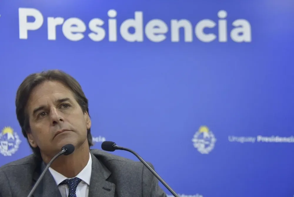 El presidente de la República, Luis Lacalle Pou