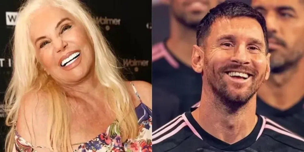 Messi y Susana en uno de sus últimos encuentros