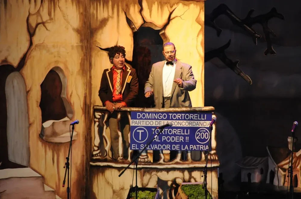 Cacho Denis y Pollo Medina en Domingo Tortorelli