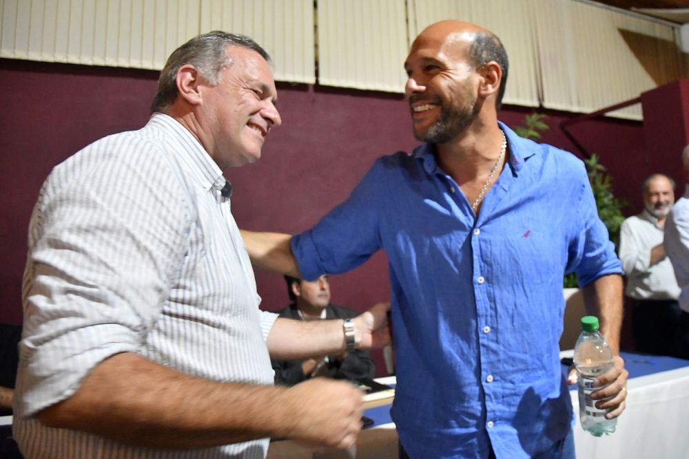 Álvaro Delgado y Martín Lema. (Archivo)