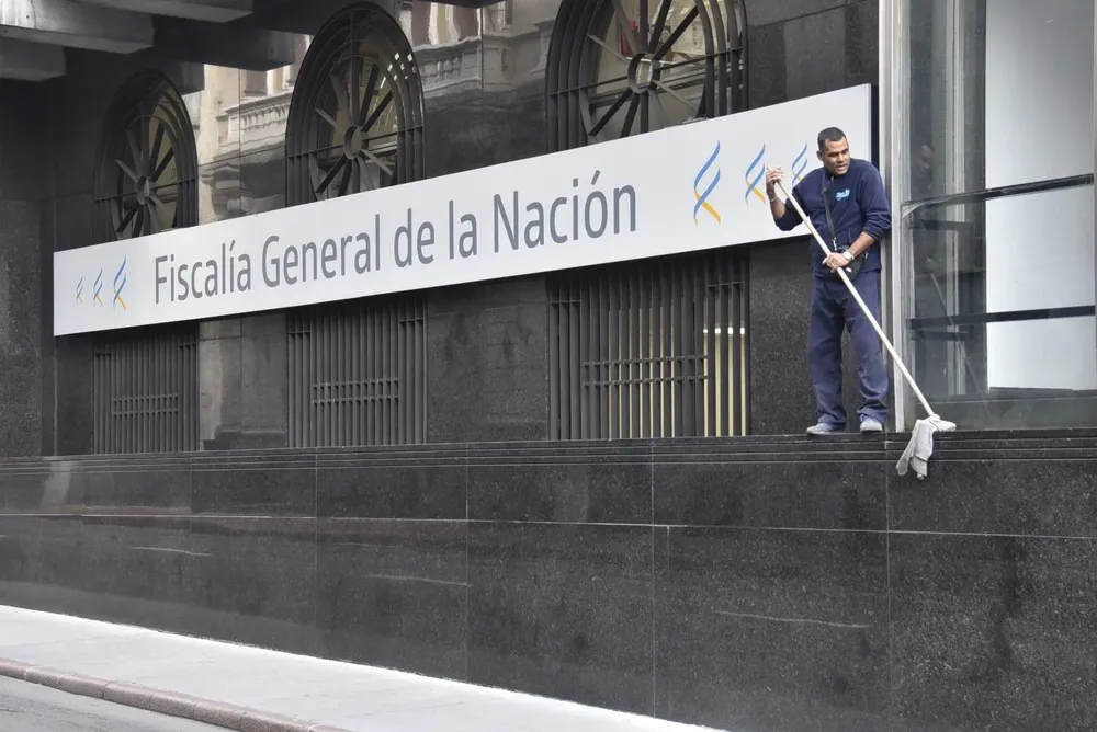 Foto de archivo. Fachada de la sede de la Fiscalía, en Ciudad Vieja (Montevideo)