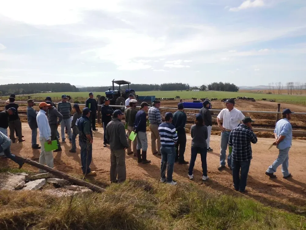 Productores lecheros reciben capacitación a pleno campo