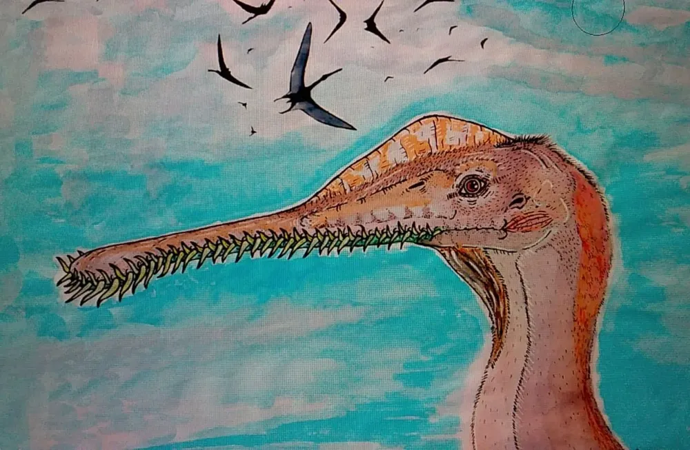 Reconstrucción del animal hecho por Felipe Montenegro.