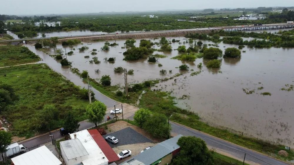 La ciudad de Florida inundada por las lluvias de los últimos días