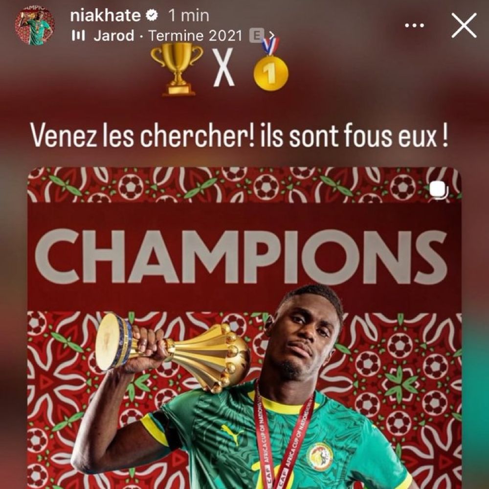 El posteo de Moussa Niakhaté