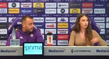 La conferencia de Arthur Cabral y Rossella Petrillo en Fiorentina