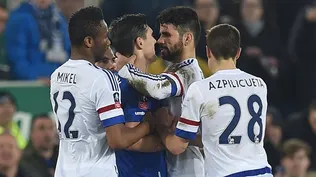 Vea el mordisco de Diego Costa a Barry