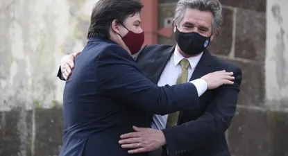 Peña y Amarilla en la asunción como autoridades del Ministerio de Ambiente