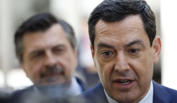 El presidente de la Junta de Andalucía, Juanma Moreno
