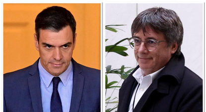 Pedro Sánchez y Carles Puigdemont