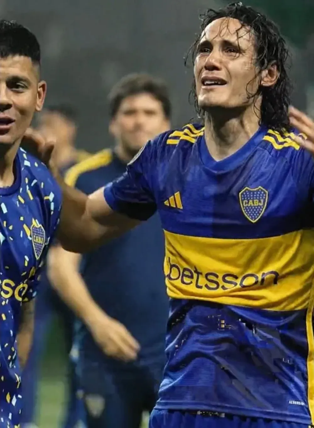 La emoción de Edinson Cavani llegó hasta las lágrimas, tras clasificar con Boca Juniors a la final de la Copa Libertadores de América