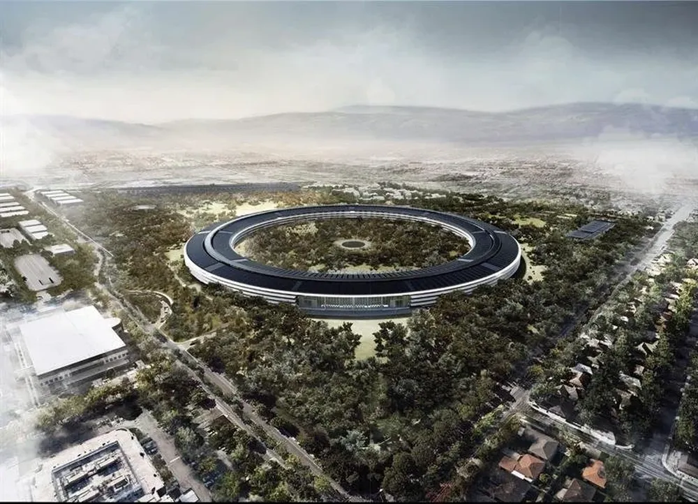 Diseño de la nueva sede de Apple que se ubicará en Cupertino, California
