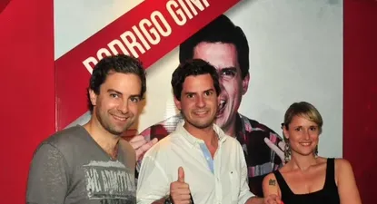 Pablo López, Rodrigo Gini y Bianca Beccaria