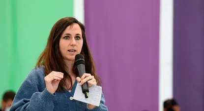 La secretaria general de Podemos, Ione Belarra.