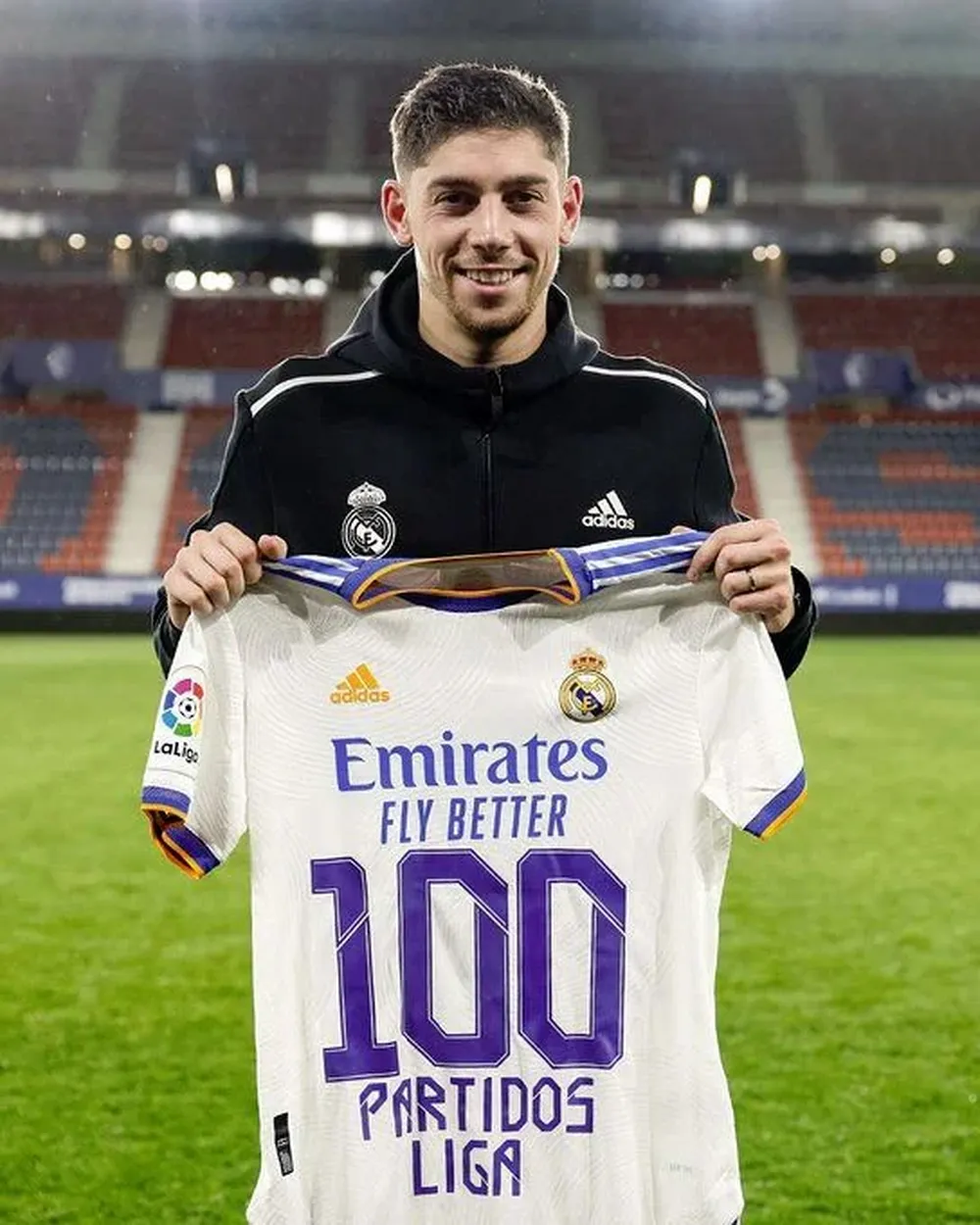 Federico Valverde llegó a 100 partidos en LaLiga con Real Madrid