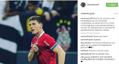 El mensaje de Romero en Instagram
