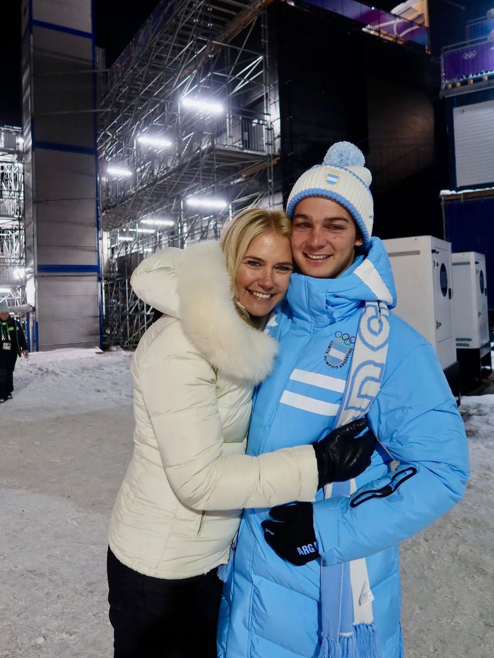 Valeria Mazza y su hijo Tiziano Gravier