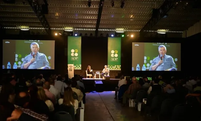 Marcos Guigou, CEO de ADP - Agronegocios del Plata, durante su conferencia en una de las ediciones de ADP Zone.