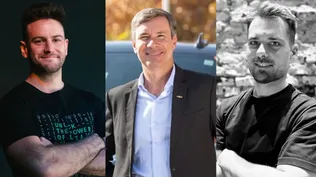 Federico Kalos, Marcus Oliveira y Martín Barrios.