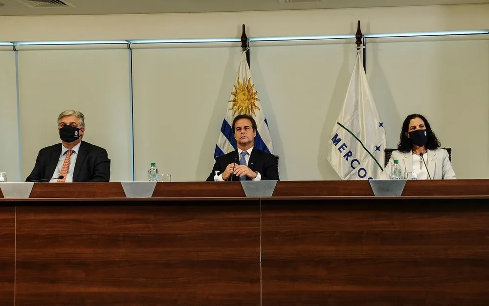 La representación uruguaya en la cumbre del Mercosur