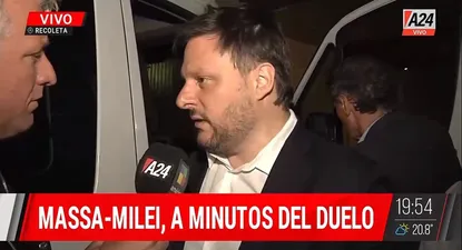 El equipo de Massa partió hacia el debate presidencial argentino: Muy entusiasmados