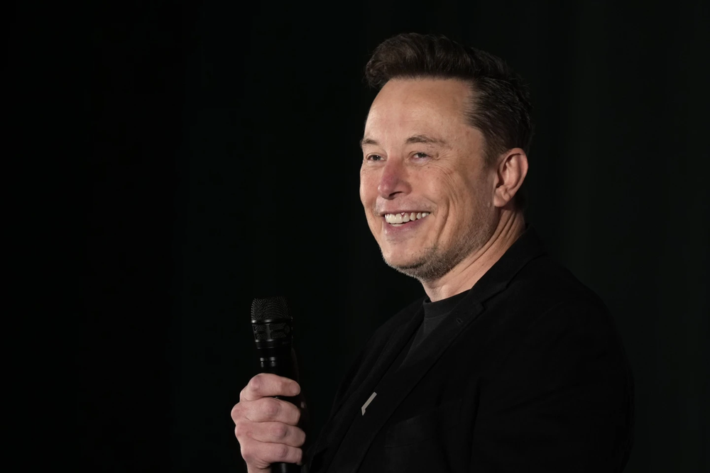 Elon Musk contento. AP.webp