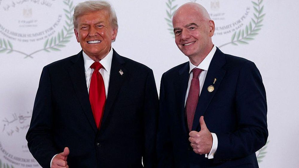 Donald Trump y Gianni Infantino&nbsp;