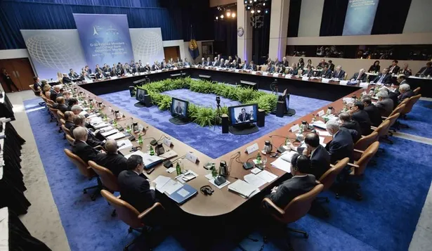 Ministros de finanzas y gobernadores de bancos del G20 reunidos en Washington