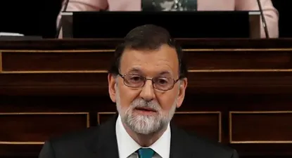 Mariano Rajoy, presidente de España, compareciendo frente al Parlamento