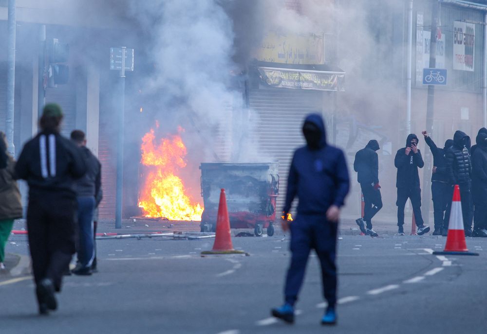 Imágenes de los disturbios registrados en Belfast