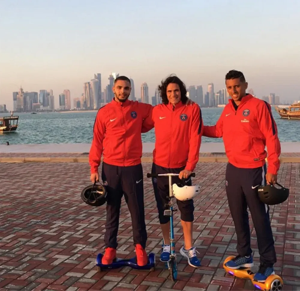 Cavani en Doha