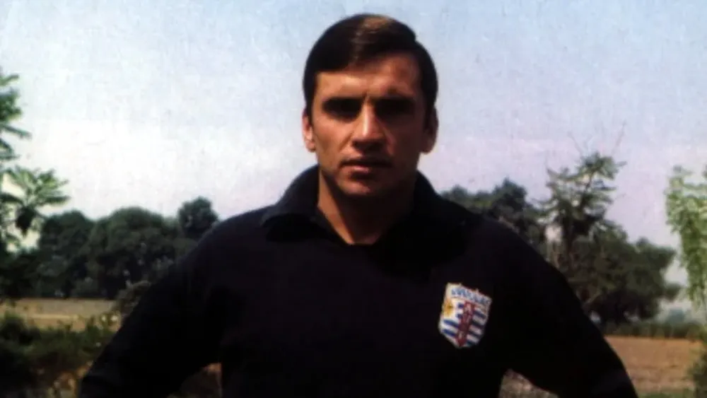 Ladislao Mazurkiewicz, con la camiseta de Uruguay en el Mundial de México de1970