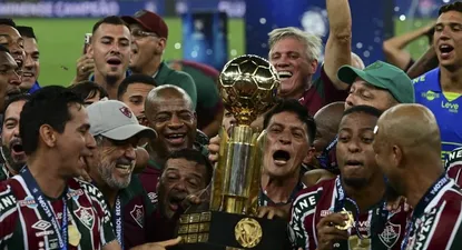 Los jugadores de Fluminense celebraron el título de la Recopa Sudamericana